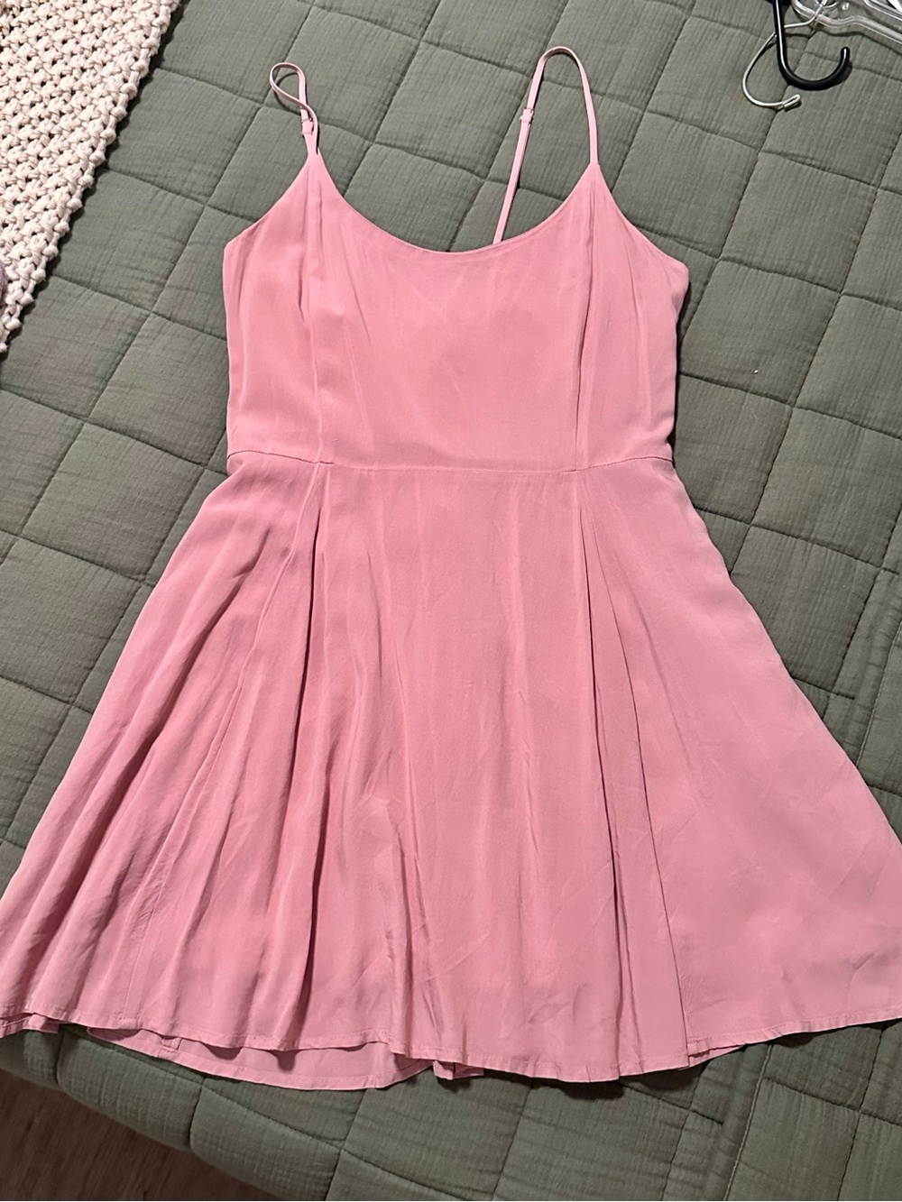 Forever 21 Pink Spaghetti Strap Fit-and-Flare Dress
